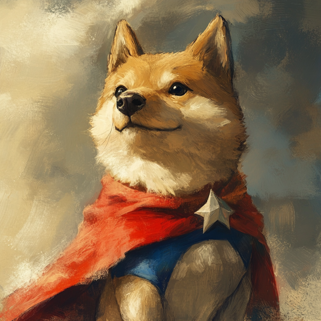 Painting of a heroic dog - Paw Prints